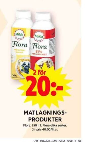 ICA Maxi Flora vaniljvisp erbjuda