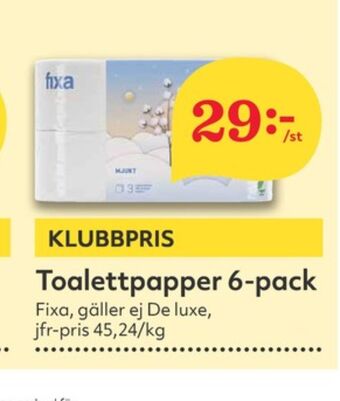 Hemköp Fixa toalettpapper erbjuda