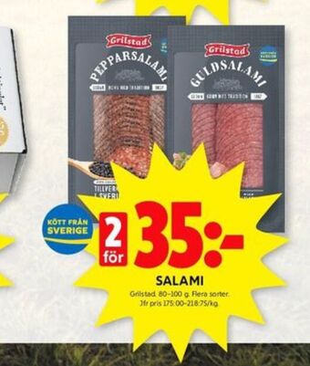 ICA Kvantum Grilstad salami erbjuda
