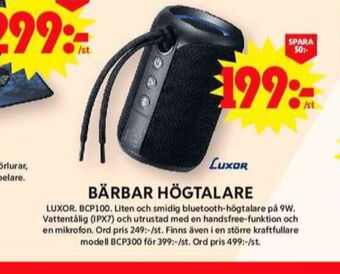 ICA Maxi Luxor högtalare erbjuda