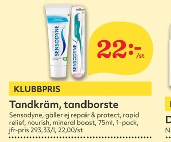 Hemköp Sensodyne tandkräm erbjuda