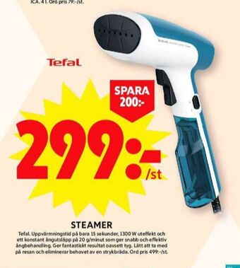 ICA Maxi Tefal steamer erbjuda