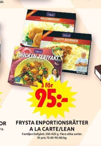 ICA Maxi Dafgårds färdigrätter erbjuda