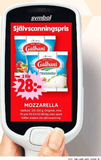 ICA Maxi Galbani mozzarella erbjuda