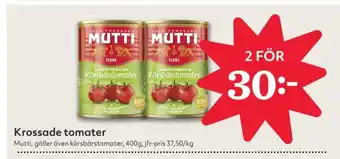 Hemköp Mutti tomater erbjuda