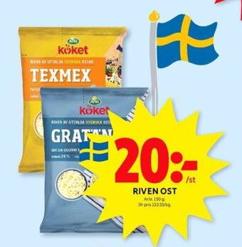 ICA Kvantum Arla köket riven ost erbjuda
