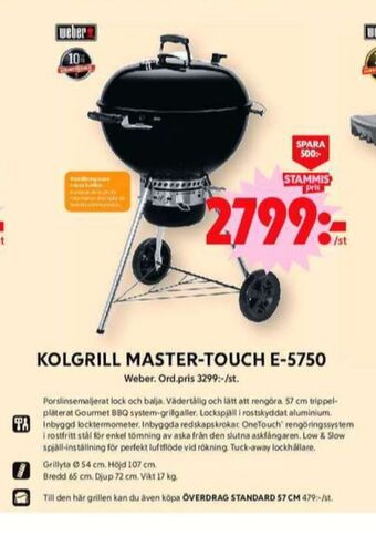 ICA Maxi Weber klotgrill erbjuda