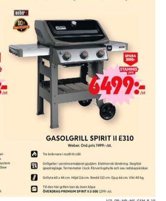 ICA Maxi Weber gasolgrill erbjuda
