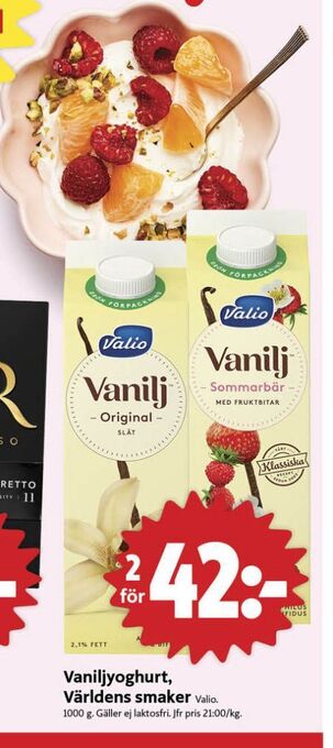 ICA Nära Valio yoghurt erbjuda
