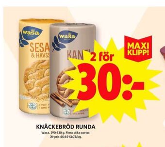 ICA Maxi Runda knäckebröd erbjuda