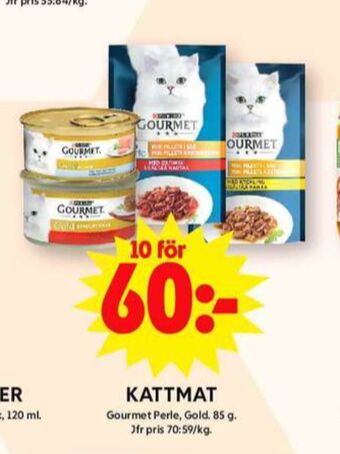 ICA Maxi Gourmet perle kattmat erbjuda