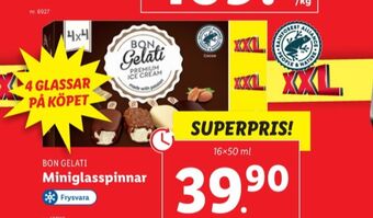 Lidl Bon gelati glasspinnar erbjuda