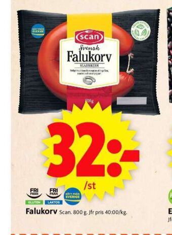 ICA Supermarket Scan falukorv erbjuda