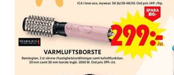 Remington varmluftsborste