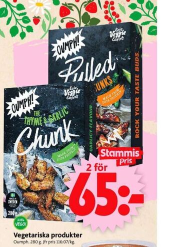 ICA Supermarket Oumph vegetarmat erbjuda