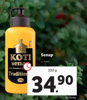 Lidl Koti senap erbjuda