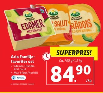 Lidl Arla edamer erbjuda