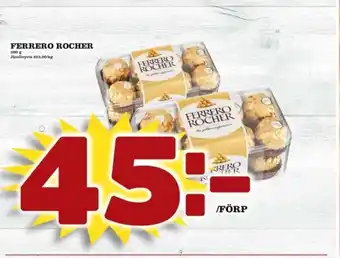 Ferrero rocher chokladask