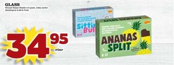 Matdax Ananas split glasspinnar erbjuda