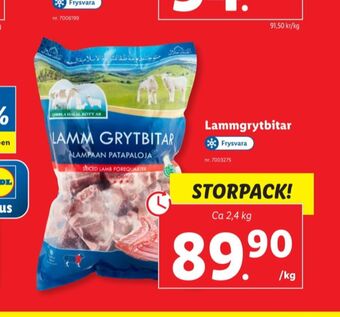 Lidl Qibbla halal lammgrytbitar erbjuda