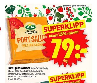 ICA Supermarket Arla edamer erbjuda