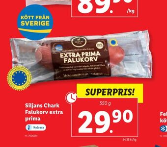 Lidl Siljanchark falukorv erbjuda