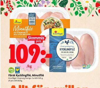 ICA Supermarket Kronfågel kycklingfilé erbjuda