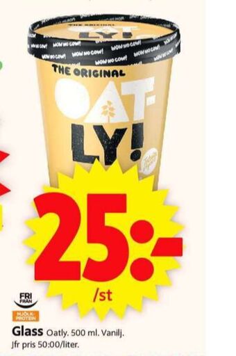 ICA Supermarket Oatly glass erbjuda