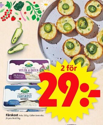 ICA Supermarket Arla färskost erbjuda