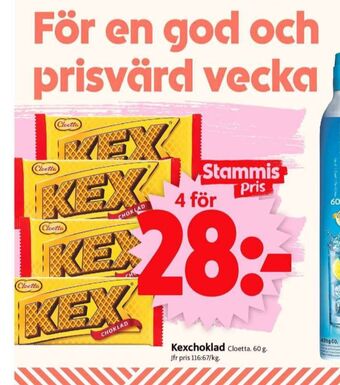 ICA Supermarket Kexchoklad chokladbar erbjuda