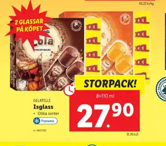 Lidl Cola isglass erbjuda