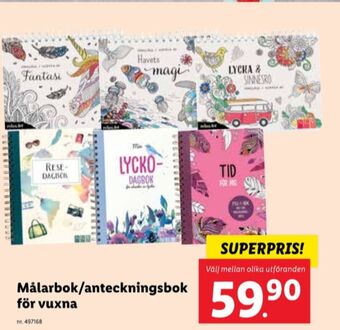 Lidl Crelando målarböcker erbjuda