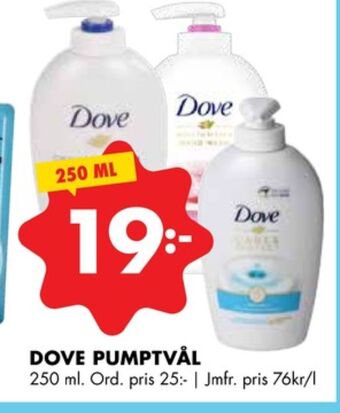 ÖoB Dove tvål flytande erbjuda