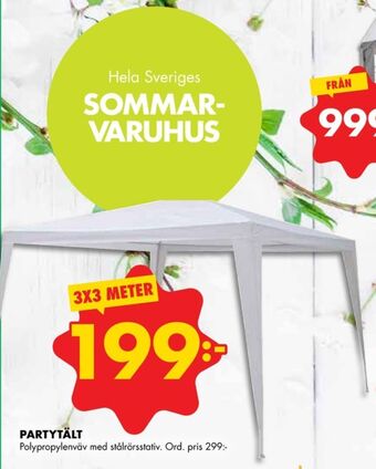 ÖoB Fusion 5 partytält erbjuda
