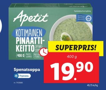Lidl Apetit soppor erbjuda