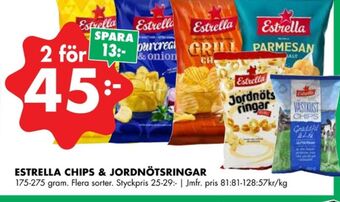 ÖoB Estrella jordnötsringar erbjuda