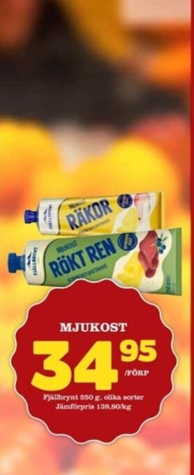 Matdax Fjällbrynt mjukost erbjuda