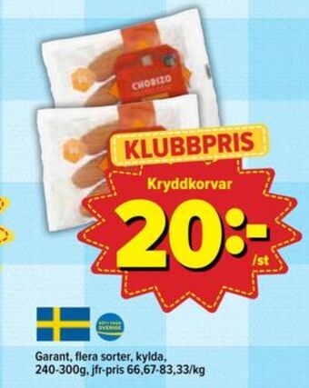 Östenssons Garant chorizo erbjuda