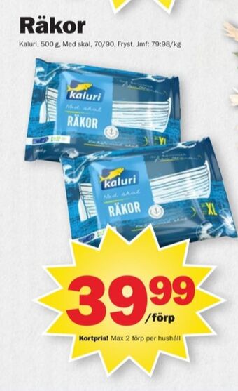 Kaluri räkor med skal