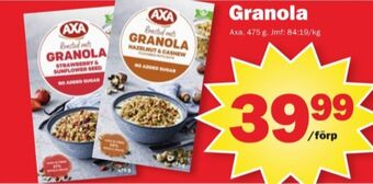 Pekås Axa granola erbjuda