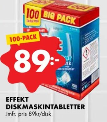ÖoB Effekt diskmaskintabs erbjuda