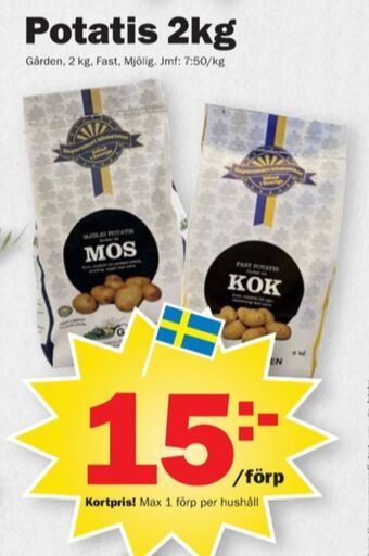 Pekås Gården potatis erbjuda