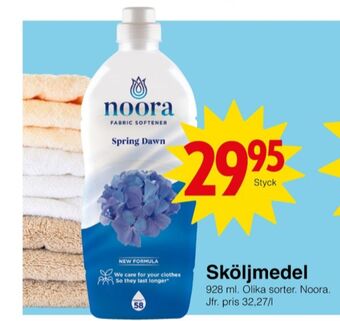 Matöppet Lenor noora sköljmedel erbjuda