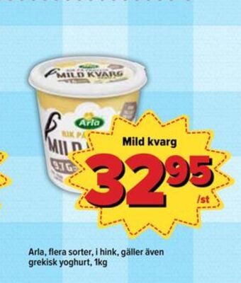 Östenssons Arla kvarg erbjuda