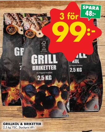 X-shot grillkol/briketter
