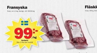 Pekås Scan nötstek erbjuda