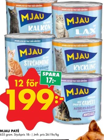 ÖoB Mjau kattmat erbjuda