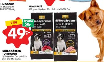 ÖoB Sjöbogården hundmat erbjuda