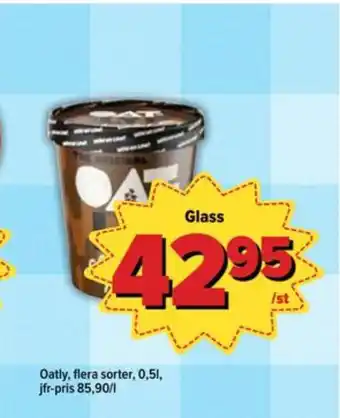 Östenssons Oatly glass erbjuda