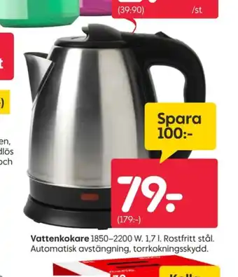 Rusta Listerine vattenkokare erbjuda